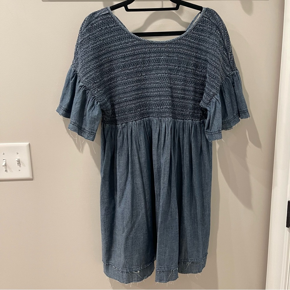 Anthropologie Ruffled Sleeve Dress